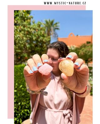 🩷 Růženín & Citrín 💛 – Dokonalá harmonie lásky a radosti. Růženín - kámen bezpodmínečné lásky, a citrín - kámen radosti a...